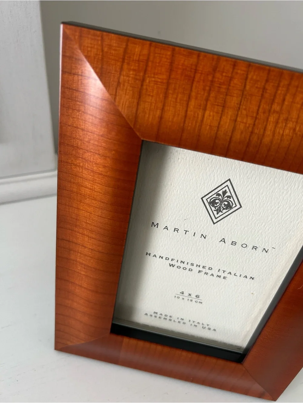 Martin Aborn Handcrafted Italian Wood Picture Frame 4 by 6